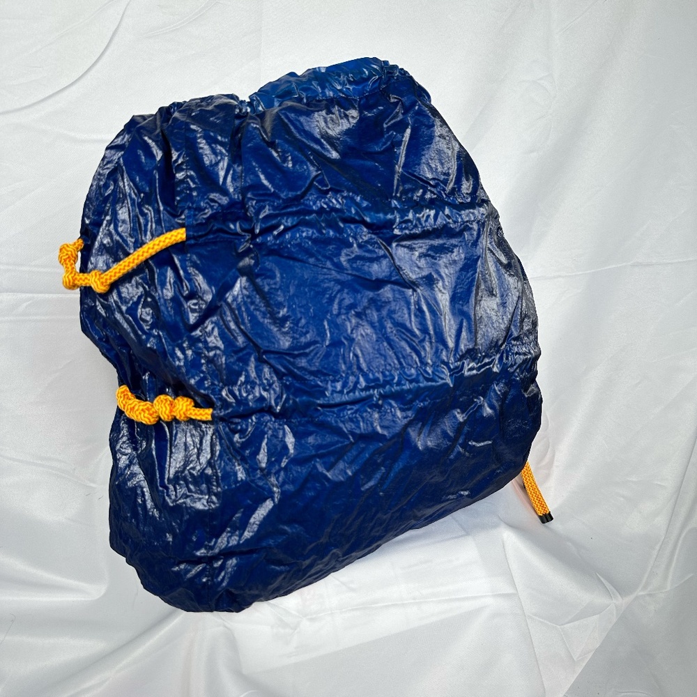 Dries Van Noten Blue Plastic Handbag with Cord Strap